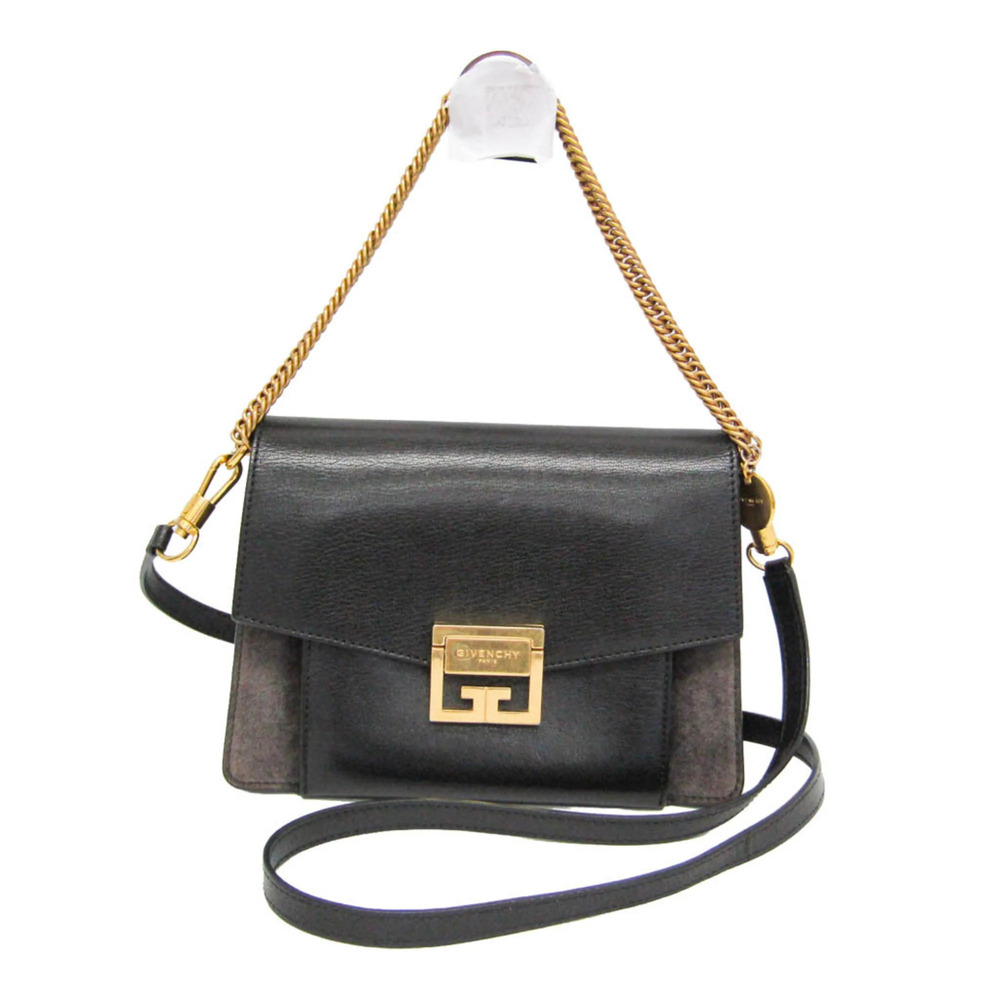 Givenchy GV3 Small BB501CB033 Women's Leather,Suede Handbag,Shoulder Bag Black